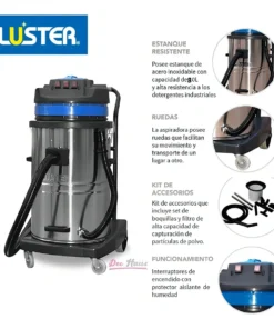 Alternative view of Aspiradora Industrial De Tacho Luster Blue 585 80l
