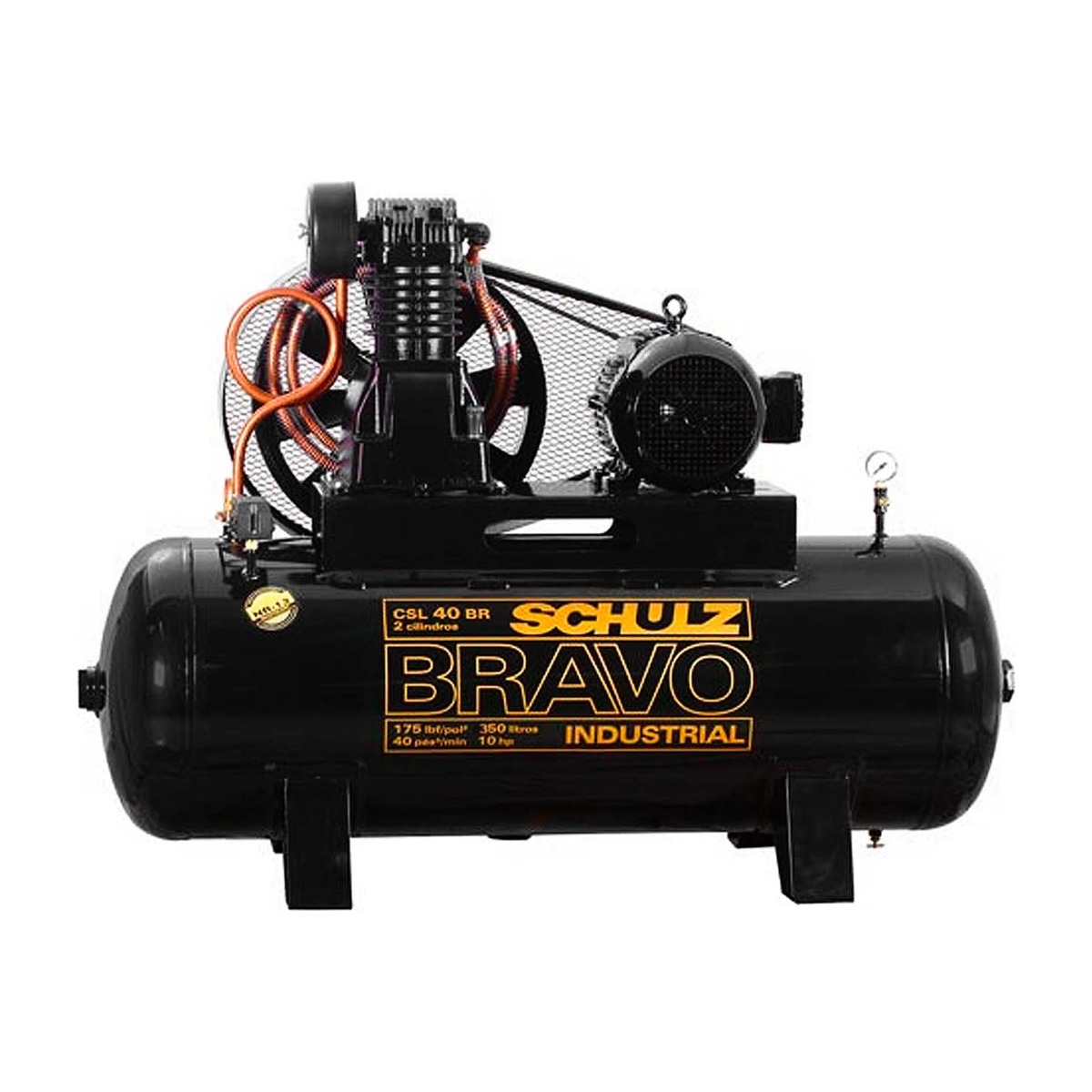 Compresor de aire Schulz CSL-40BR 10 HP 350 L 12 bar 40 CFM