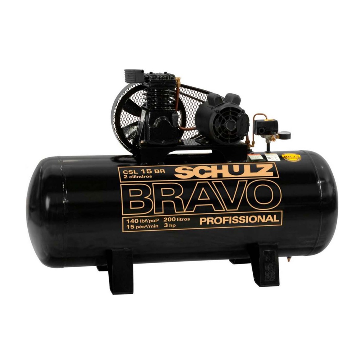 Compresor de aire Schulz CSL-15BR 3 HP 200 L 9,7 bar 15 CFM 220 V