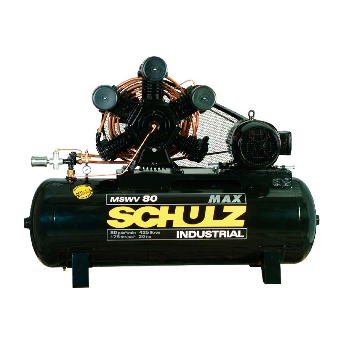Compresor de aire Schulz MSWV-80MAX 20 HP 425 L 12 bar 80 CFM