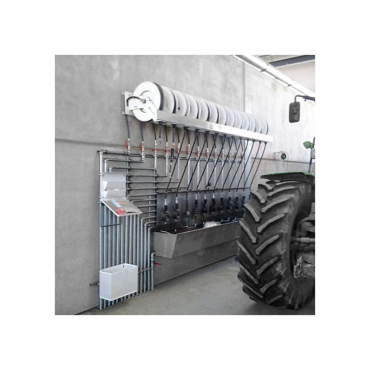 Enrollador de manguera 1/4" abierto 10 m grasa Samoa 501300 - imagen 2
